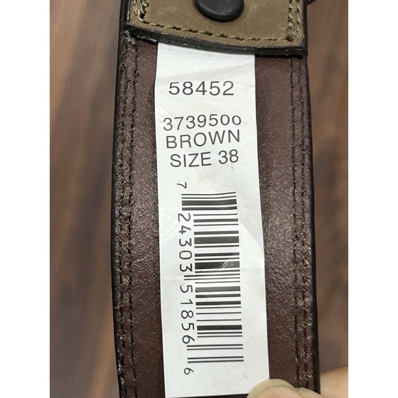 Nocona Men's Western Buffalo Cowboy Style Concho Belt Size 38 New - Picture 8 of 9